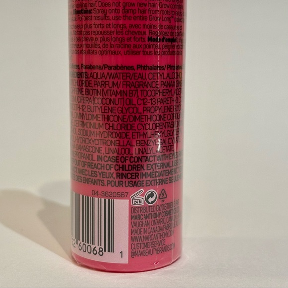 Marc Anthony Grow Long Super Fast Strength Leave-In Conditioner Travel Size NIB - Picture 5 of 6